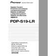 PIONEER PDP-S19-LR/XIN1/E Instrukcja Obsługi