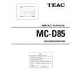 TEAC MC-D85 Instrukcja Serwisowa