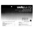 YAMAHA M-70 Instrukcja Obsługi