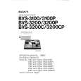 SONY BVS-3200C Instrukcja Obsługi