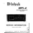MCINTOSH MPI-4 Instrukcja Serwisowa