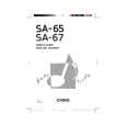 CASIO SA-65 Podręcznik Użytkownika