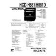 SONY HCDH881/D Instrukcja Serwisowa