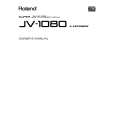 ROLAND JV-1080 Instrukcja Obsługi