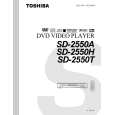 TOSHIBA SD2550 Instrukcja Obsługi