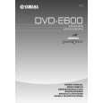 YAMAHA DVD-E600 Instrukcja Obsługi