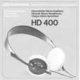 SENNHEISER HD 400 Instrukcja Obsługi