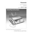 PANASONIC KXF160 Instrukcja Obsługi