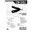 SONY ECM-939LT Instrukcja Serwisowa