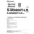 PIONEER S-MS800T-LR/XJM/E Instrukcja Serwisowa