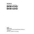 SONY BKM-42HD Instrukcja Serwisowa
