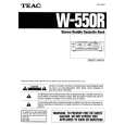 TEAC W550R Instrukcja Obsługi