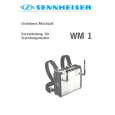 SENNHEISER WM 1 Instrukcja Obsługi