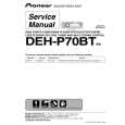 PIONEER DEH-P70BTEW Instrukcja Serwisowa