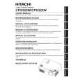 HITACHI CPX325W Instrukcja Obsługi