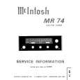 MCINTOSH MR74 Instrukcja Serwisowa
