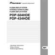 PIONEER PDP-434HDE Instrukcja Obsługi