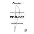 PIONEER PDR-609/WVXJ6 Instrukcja Obsługi