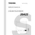 TOSHIBA 20A22 Instrukcja Serwisowa