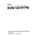 SONY BVM1301P Instrukcja Serwisowa