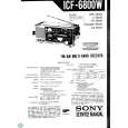 SONY ICF6800W Instrukcja Serwisowa