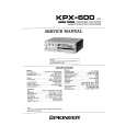 PIONEER KPX-600 Instrukcja Serwisowa