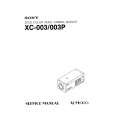 SONY XC-003P Instrukcja Serwisowa