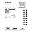 PIONEER A-X450 Instrukcja Obsługi