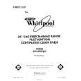 WHIRLPOOL SF335ESRW0 Katalog Części