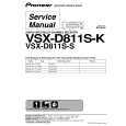 PIONEER VSX-D811S-K/MVXJI Instrukcja Serwisowa