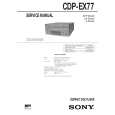 SONY CDP-EX77 Instrukcja Serwisowa