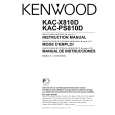 KENWOOD KACX810D Instrukcja Obsługi