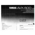 YAMAHA AVX-500 Instrukcja Obsługi