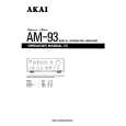 AKAI AM-93 Instrukcja Obsługi