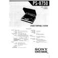 SONY PS8750 Instrukcja Serwisowa