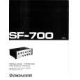 PIONEER SF700 Instrukcja Obsługi