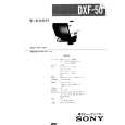 SONY DXF-50 Instrukcja Serwisowa