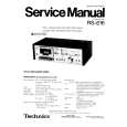 TECHNICS RS616 Instrukcja Serwisowa