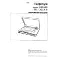 TECHNICS SL-DD33 Instrukcja Obsługi