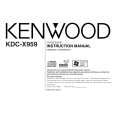 KENWOOD KDC-X959 Instrukcja Obsługi