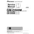 PIONEER GM-D500M/XH/ES Instrukcja Serwisowa