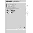 PIONEER DEH-1600/XU/UC Instrukcja Obsługi