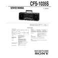 SONY CFS-1035S Instrukcja Serwisowa