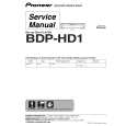 PIONEER BDP-HD1/KU/CA Instrukcja Serwisowa