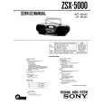 SONY ZSX5000 Instrukcja Serwisowa