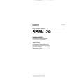SONY SSM120 Instrukcja Obsługi