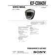 SONY ICFCD843V Instrukcja Serwisowa