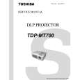 TOSHIBA TDP-MT700 Instrukcja Serwisowa
