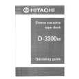 HITACHI D-3300M Instrukcja Obsługi
