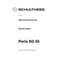 SCHULTHESS PERLASG55D Instrukcja Obsługi
